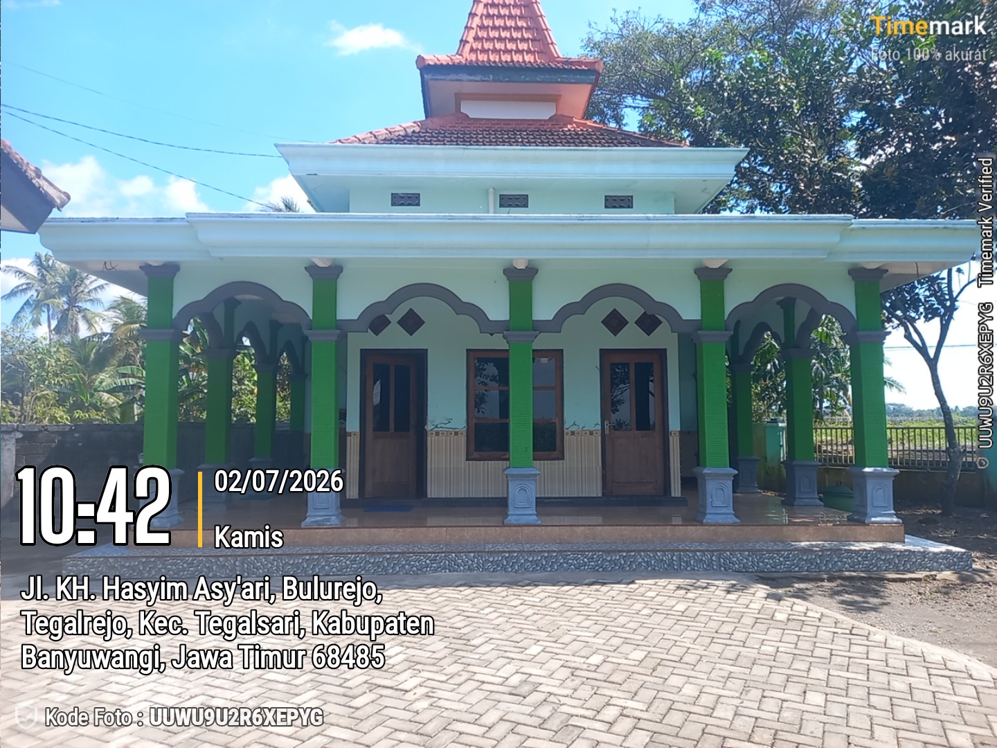Foto Depan Masjid & Papan Nama — Al Muawanah, Tegalrejo, Tegalsari