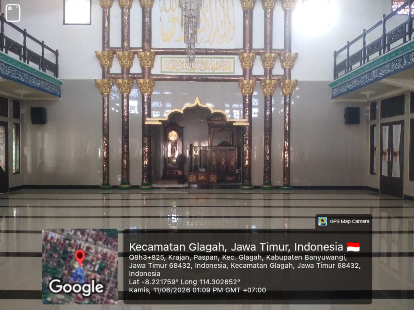 Foto Dalam Masjid (Mimbar/Mihrab) — BUNYANURROHMAN, Paspan, Glagah