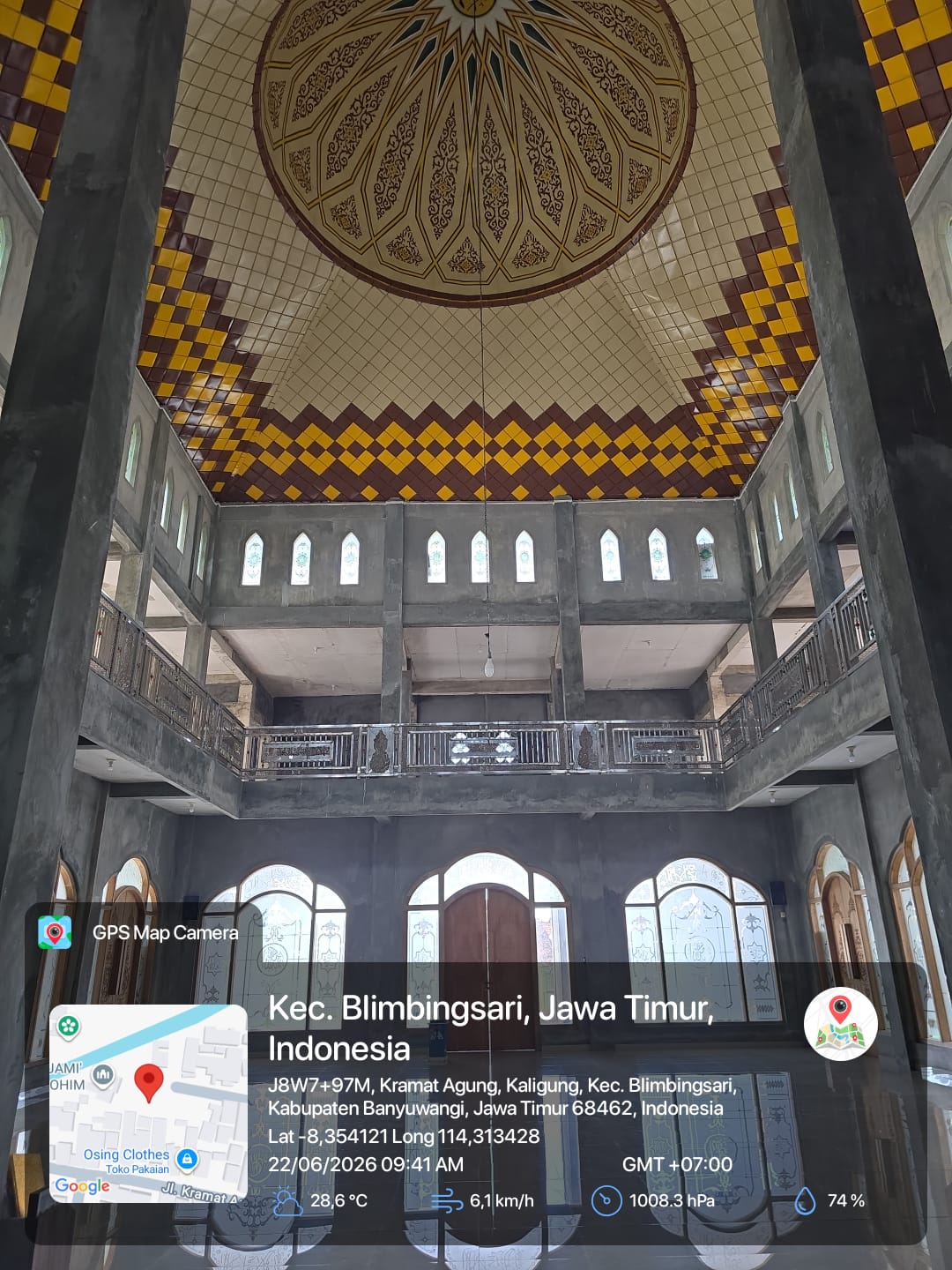 Foto Depan Masjid & Papan Nama — BAITURROHIEM, Kaligung, Blimbingsari