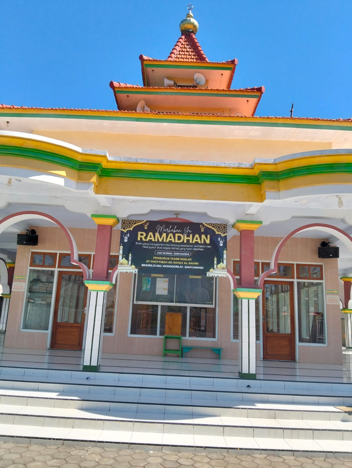 Foto Depan Masjid & Papan Nama — AT-TOYYIBAH, Bimorejo, Wongsorejo