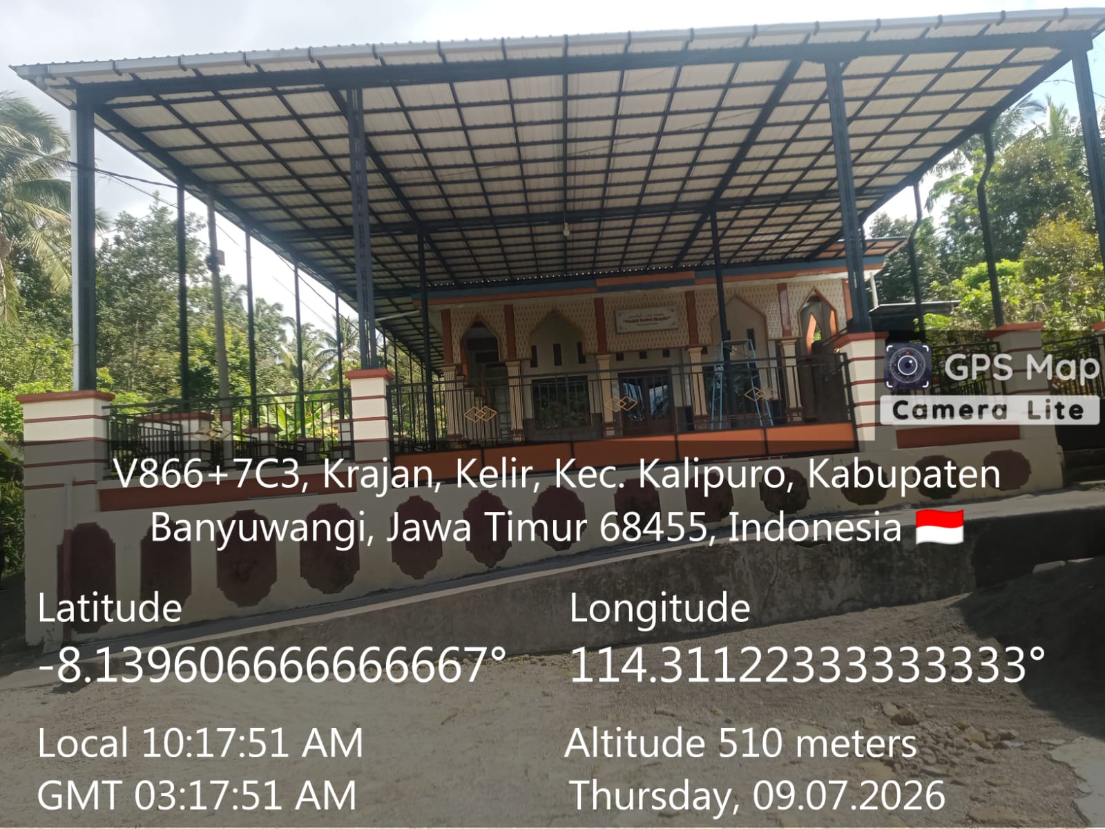 Foto Depan Masjid & Papan Nama — BAITUL MAQDIS, Telemung, Kalipuro