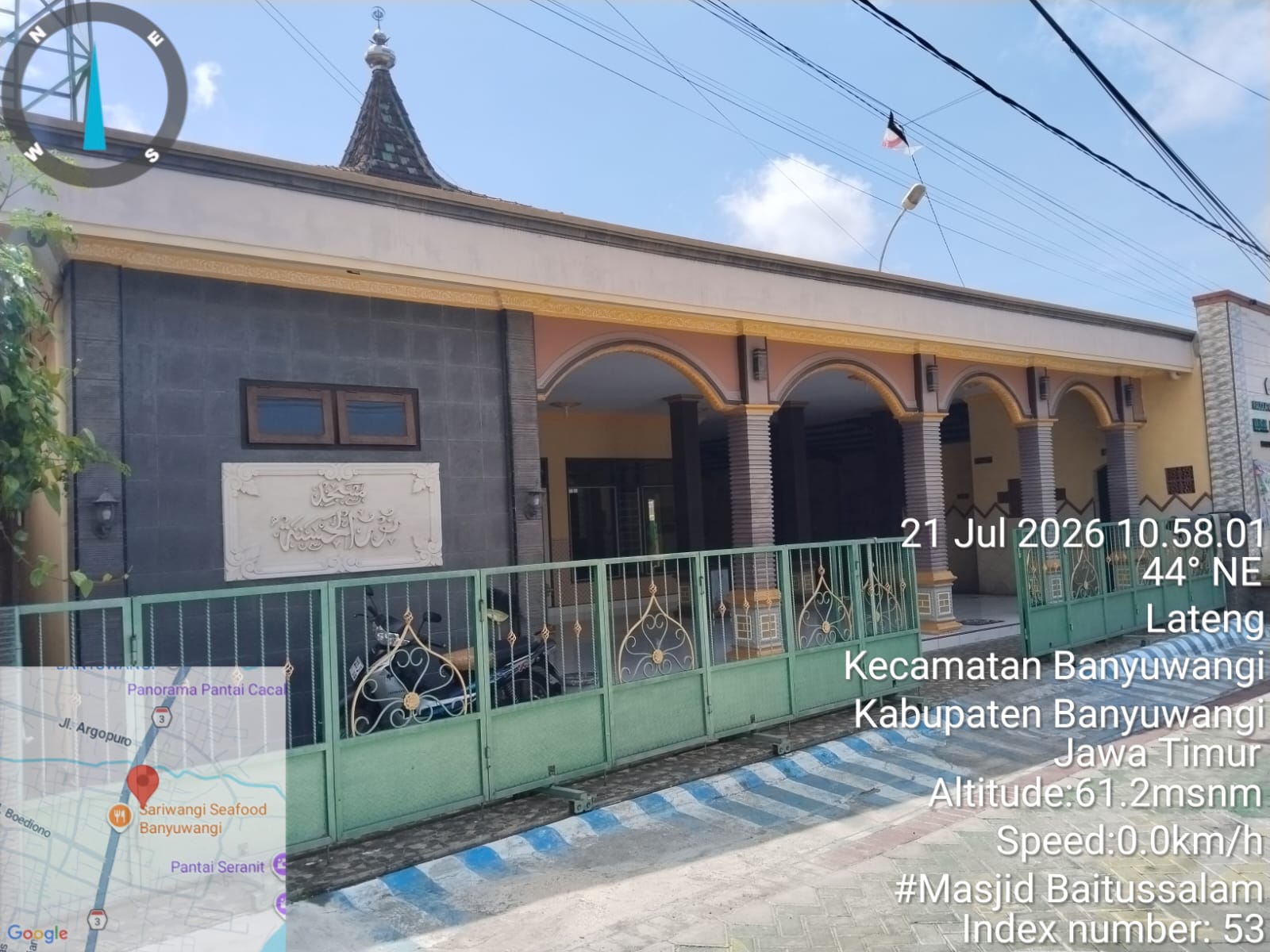 Foto Depan Masjid & Papan Nama — Nurul Hasanah, Lateng, Banyuwangi