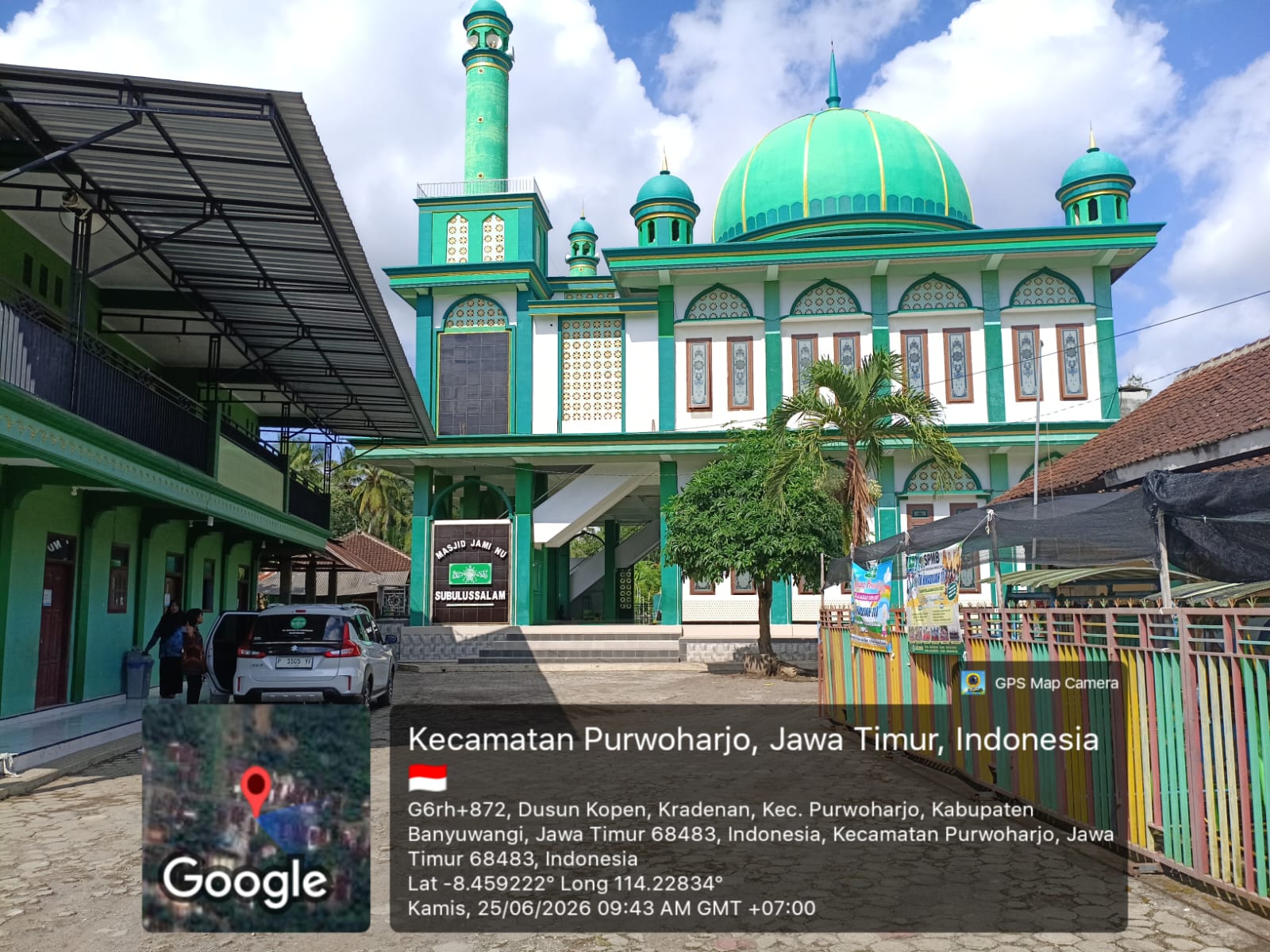 Foto Depan Masjid & Papan Nama — SUBULUSSALAM, Kradenan, Purwoharjo