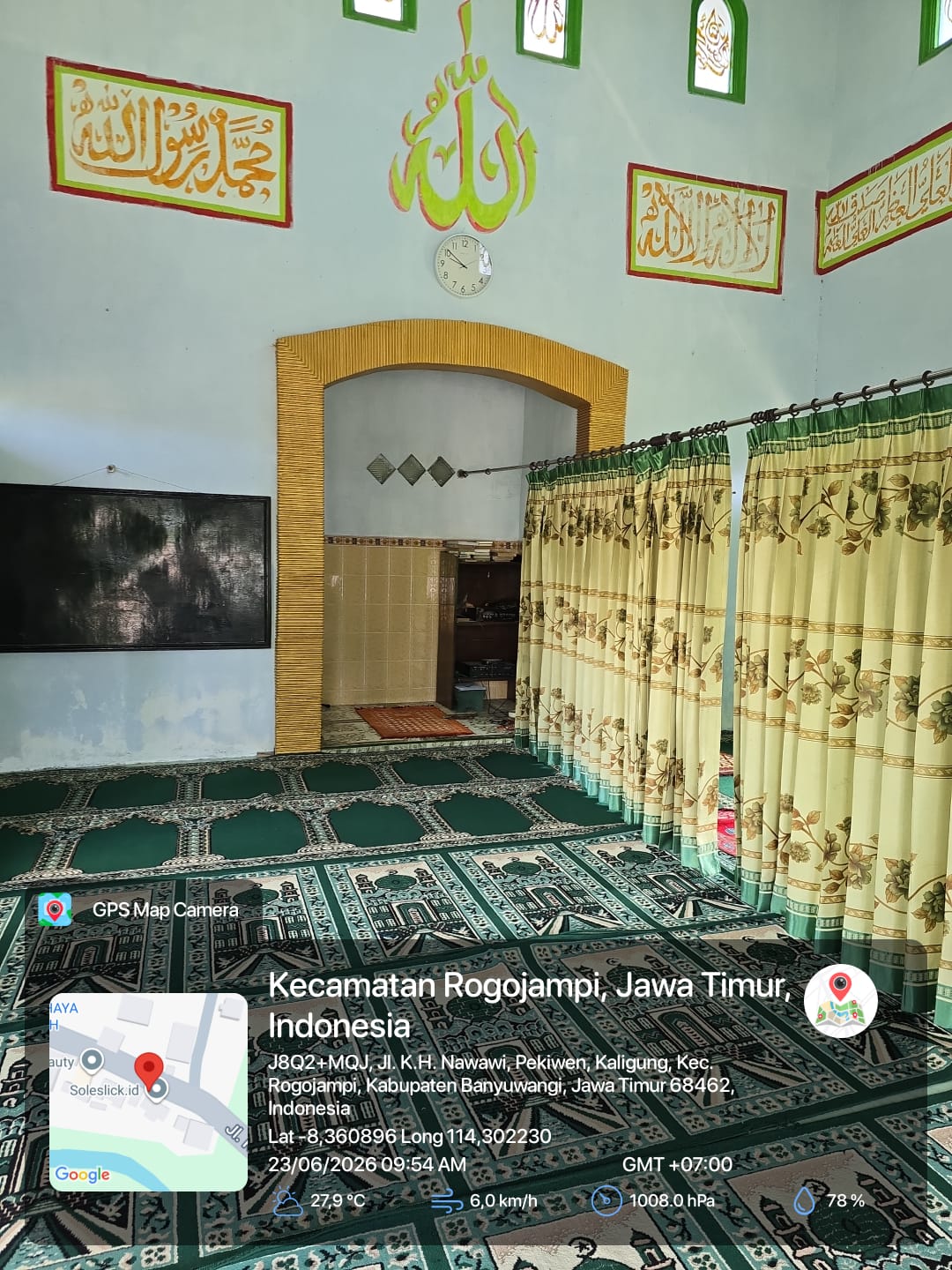 Foto Dalam Masjid (Mimbar/Mihrab) — BAHRUL ULUM, Kaligung, Blimbingsari