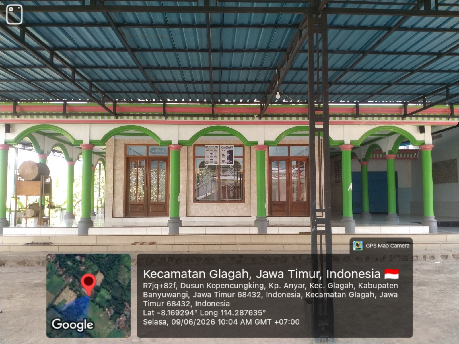 Foto Depan Masjid & Papan Nama — BAITUL MUTTAQIN, Kampunganyar, Glagah