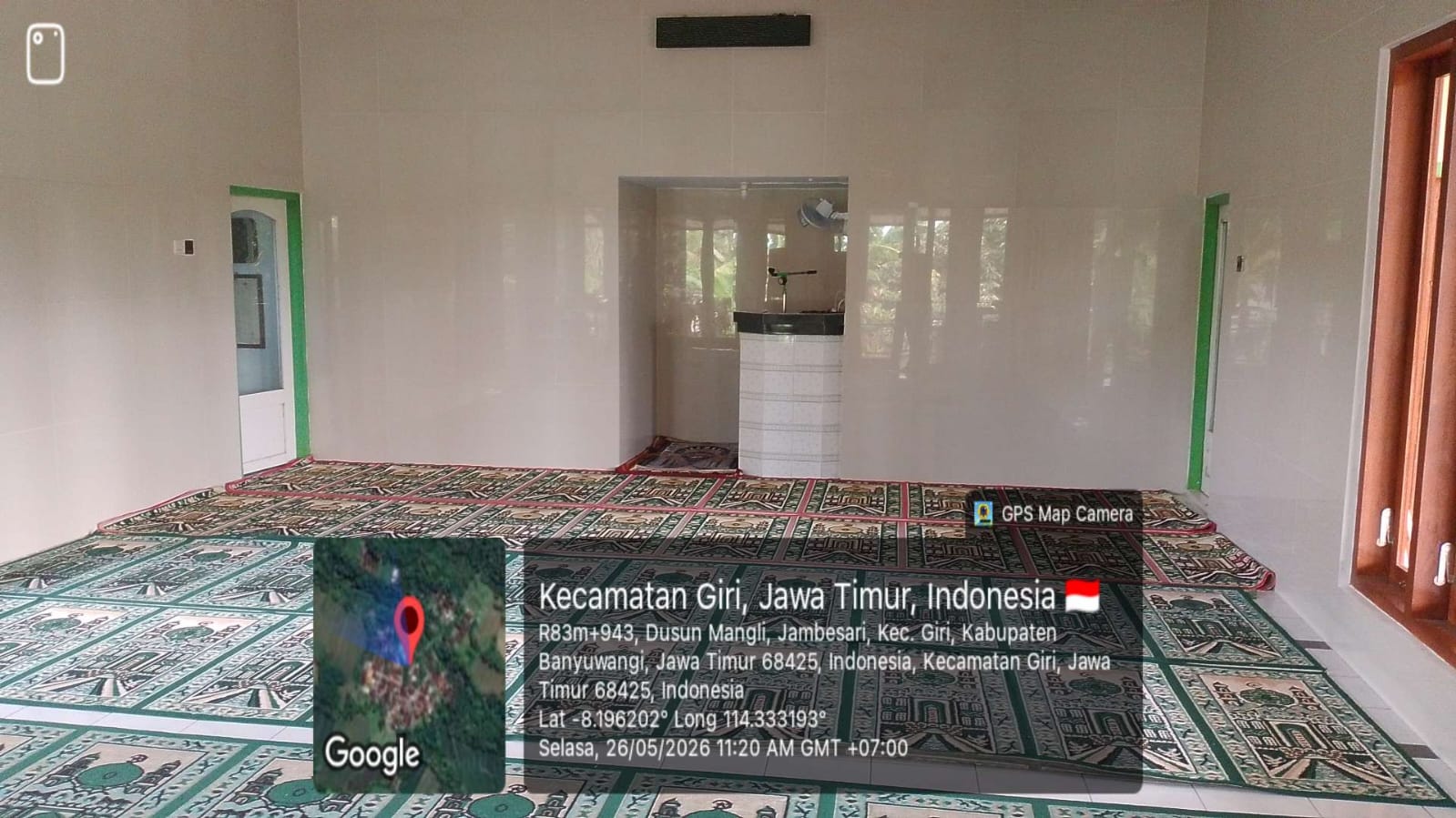 Foto Dalam Masjid (Mimbar/Mihrab) — NURUL YAQIN, Jambesari, Giri