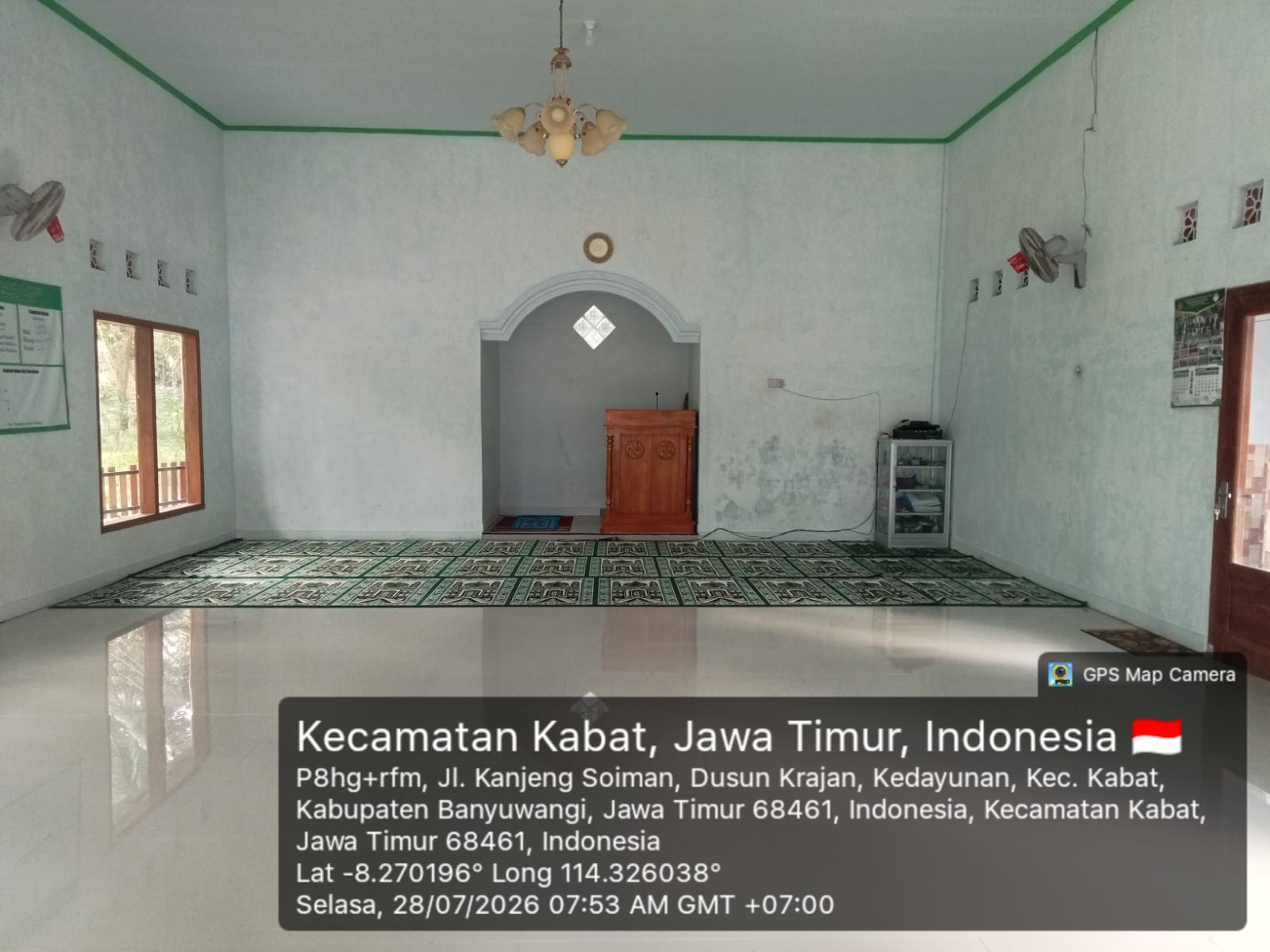 Foto Dalam Masjid (Mimbar/Mihrab) — AL-HIDAYAH, Kedayunan, Kabat