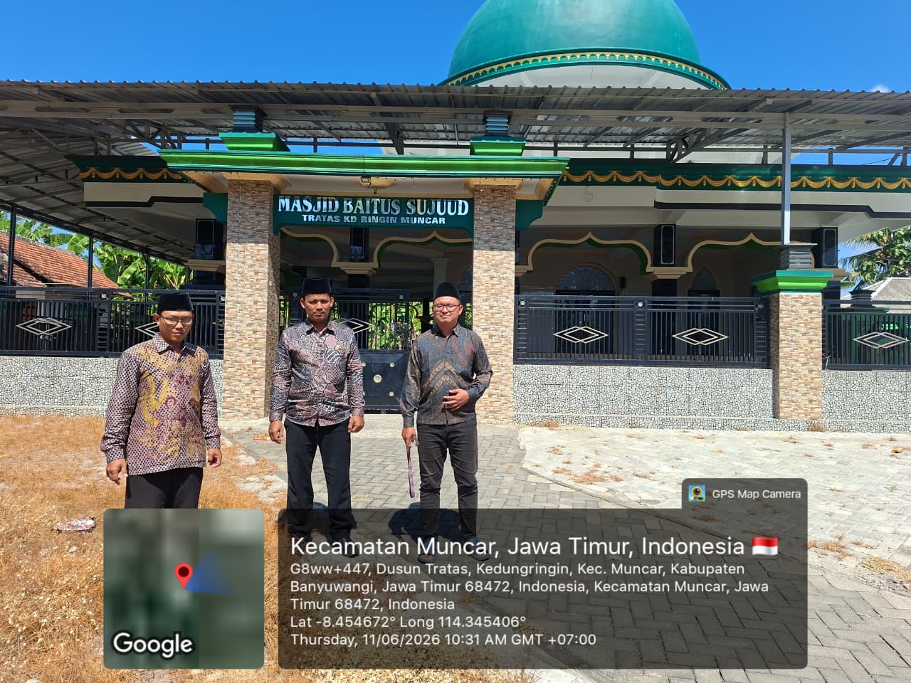 Foto Depan Masjid & Papan Nama — BAITUS SUJUD, Kedungringin, Muncar