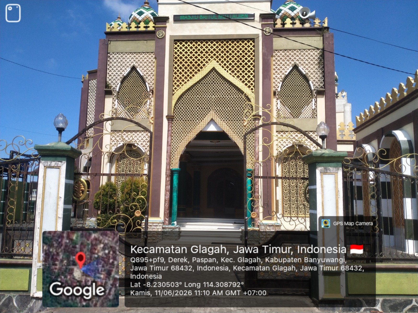 Foto Depan Masjid & Papan Nama — BAITUL MUTTAQIN, Paspan, Glagah