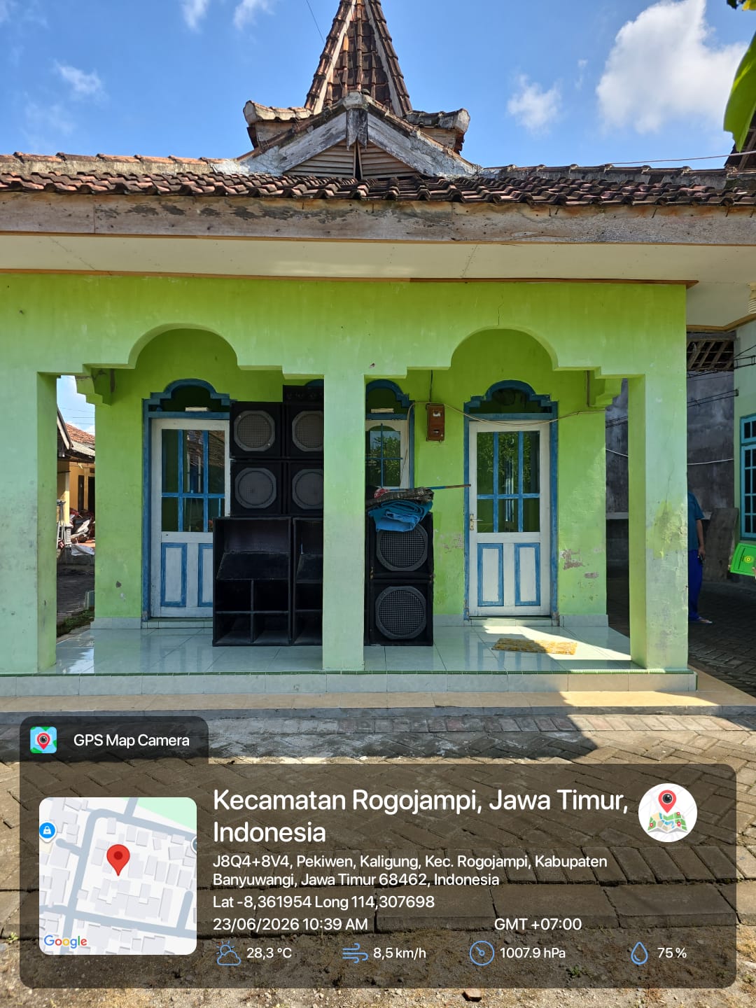 Foto Depan Masjid & Papan Nama — MUAWANAH, Kaligung, Blimbingsari