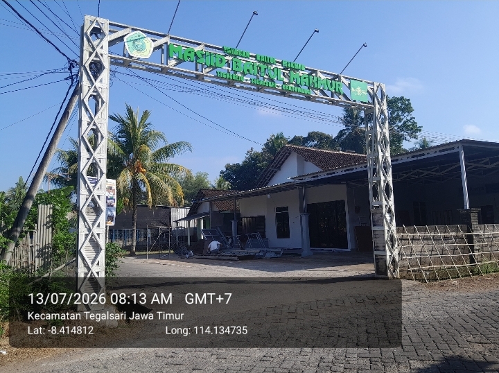 Foto Depan Masjid & Papan Nama — Baitul Makmur, Tegalrejo, Tegalsari