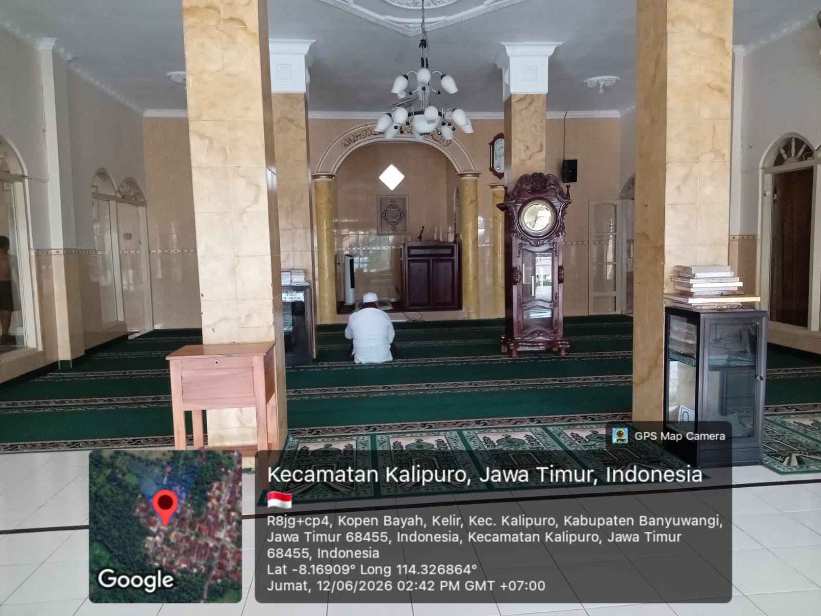 Foto Dalam Masjid (Mimbar/Mihrab) — TANWIRUL MU'MININ, Kelir, Kalipuro