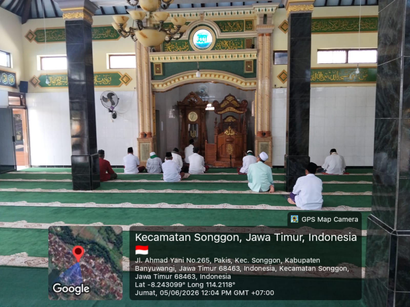 Foto Dalam Masjid (Mimbar/Mihrab) — FADLILLAH, Songgon, Songgon