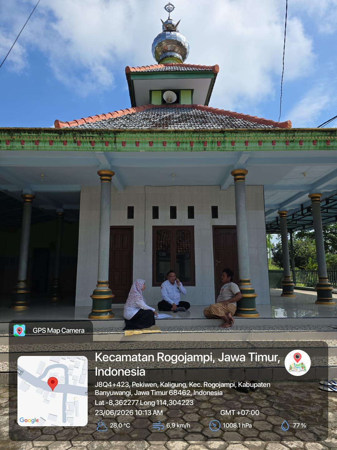 Foto Depan Masjid & Papan Nama — AL-IKLAS, Kaligung, Blimbingsari