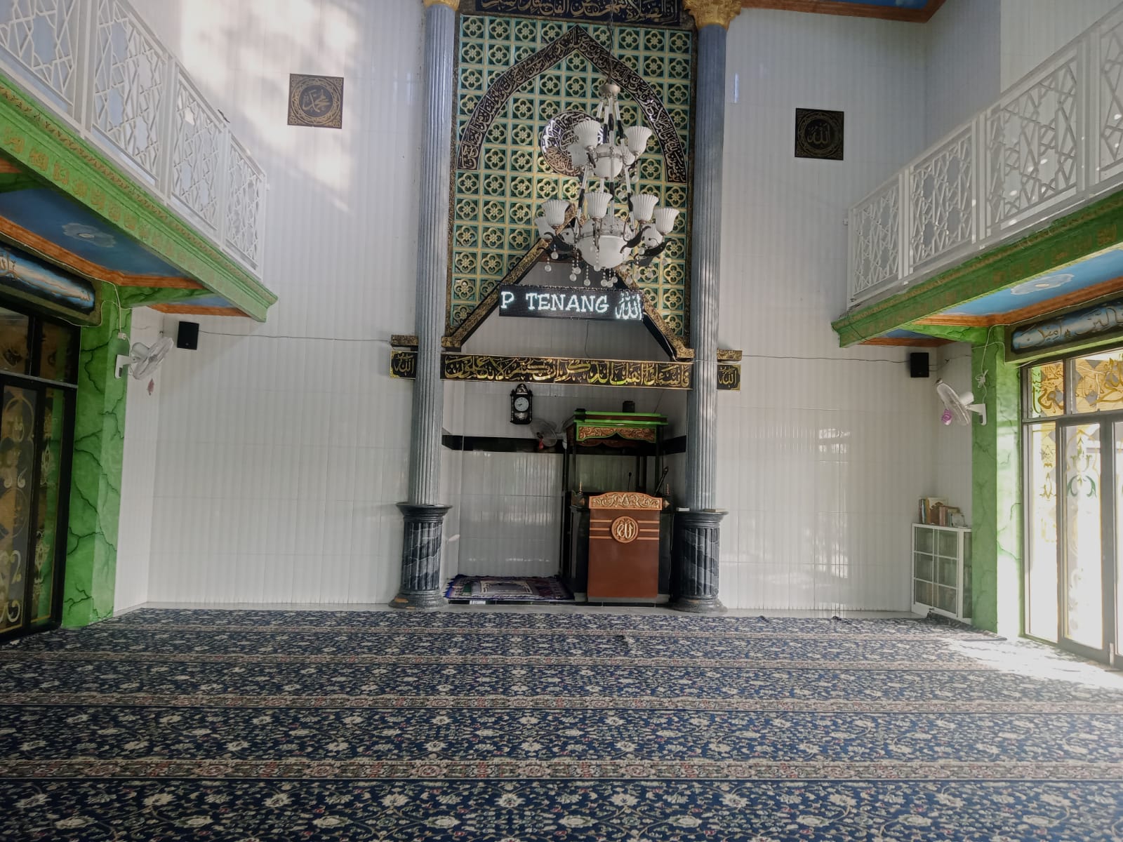 Foto Dalam Masjid (Mimbar/Mihrab) — BAITURROHMAH, Pondoknongko, Kabat