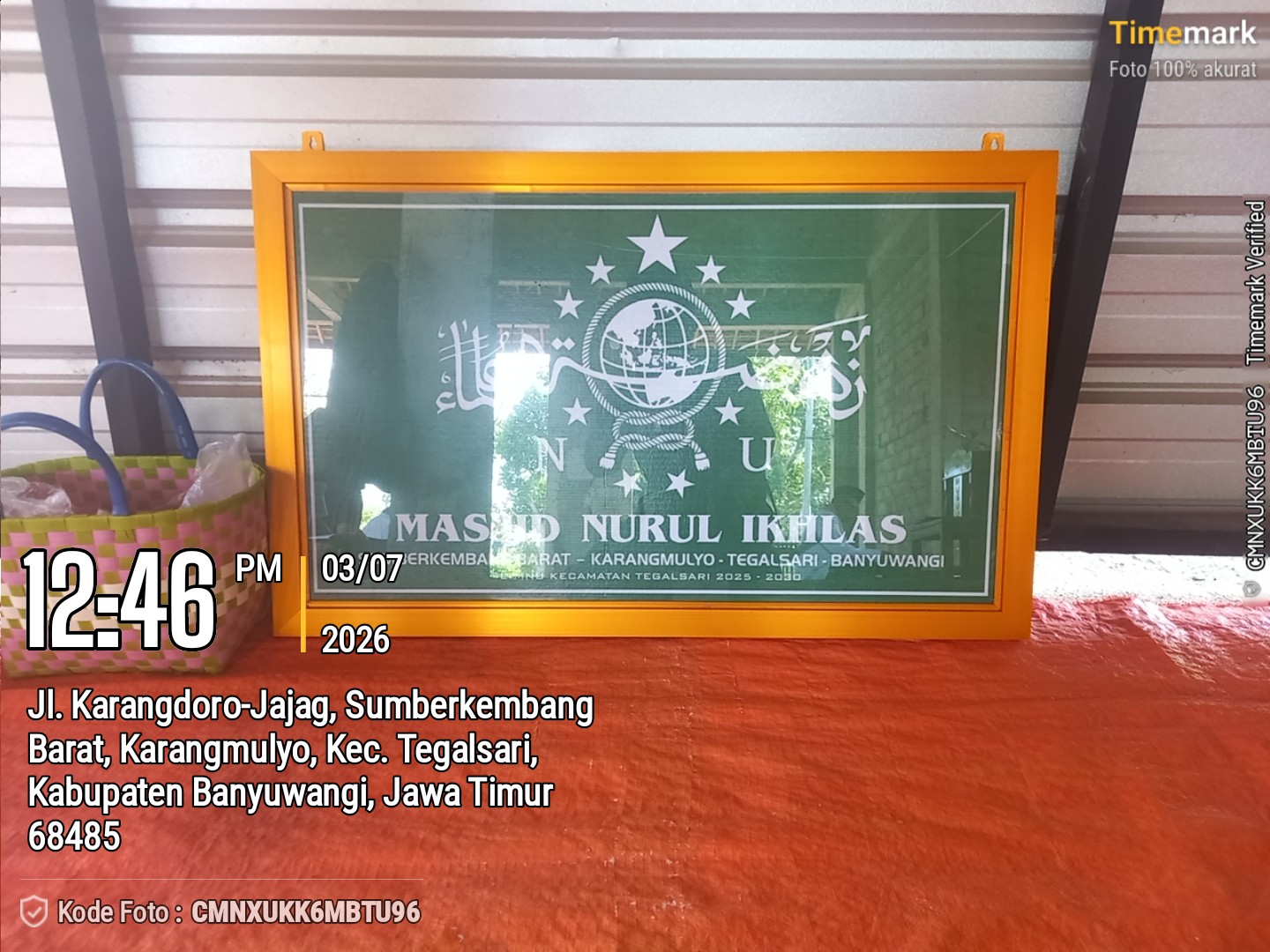Foto Depan Masjid & Papan Nama — Nurul Ikhlas, Karangmulyo, Tegalsari