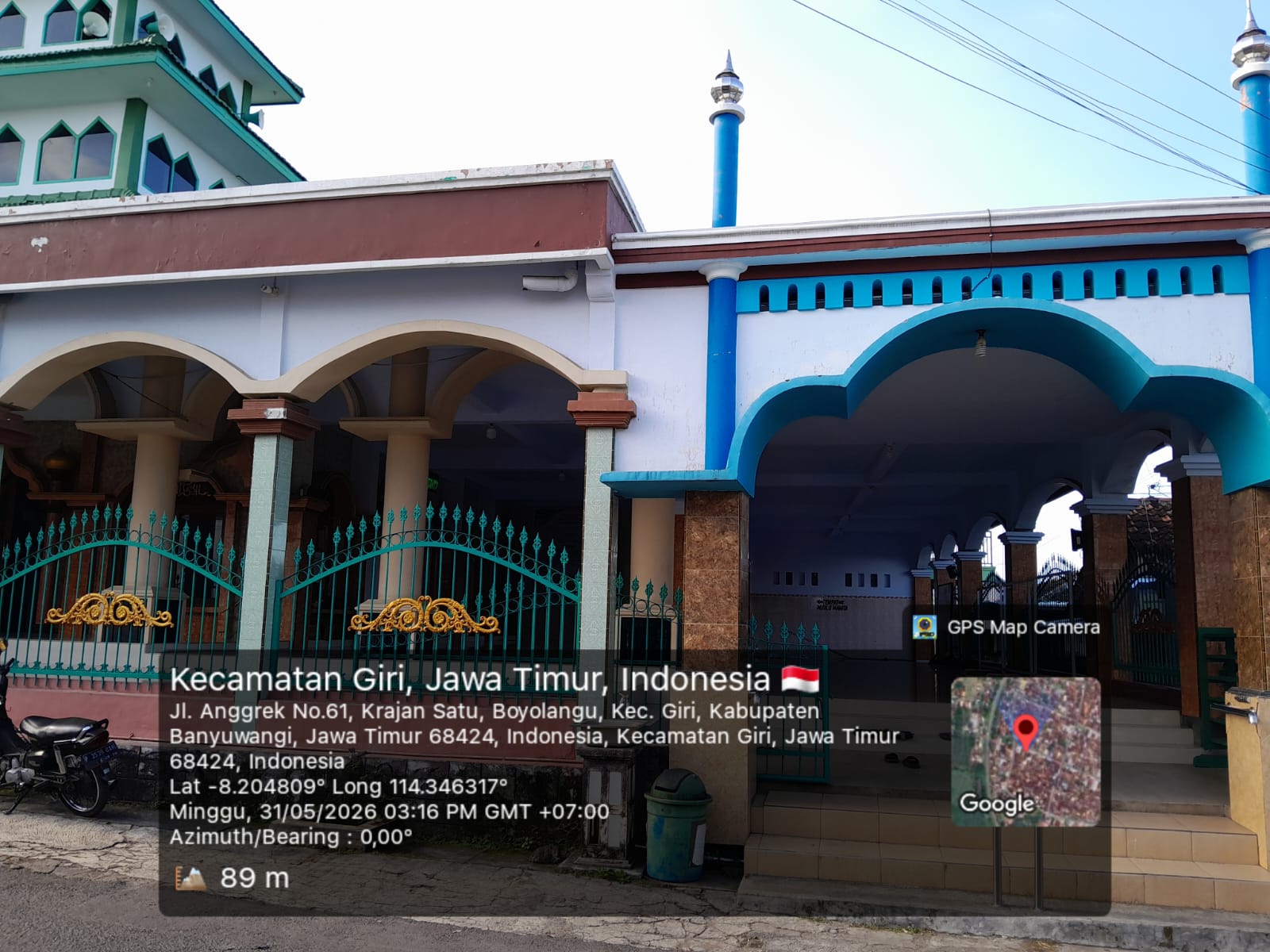 Foto Depan Masjid & Papan Nama — BAITUL MUTTAQIN, Boyolangu, Giri