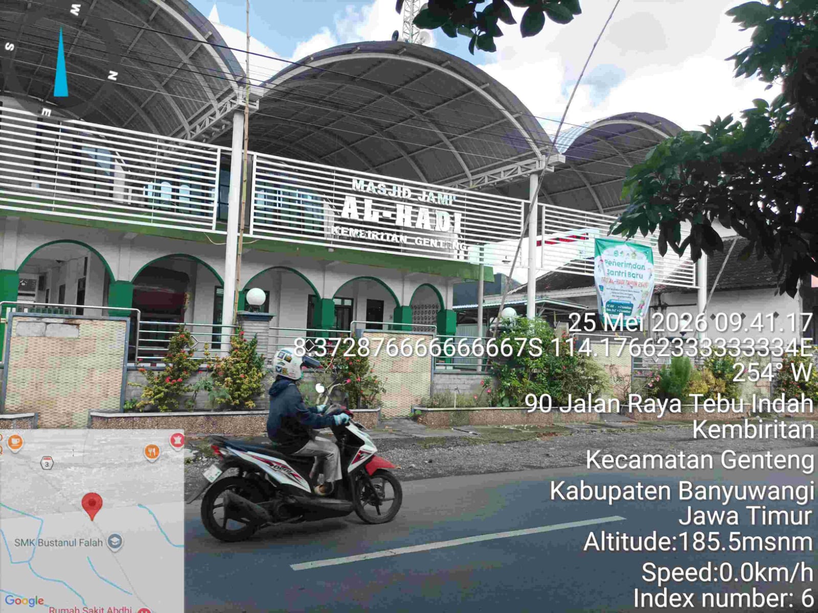 Foto Depan Masjid & Papan Nama — Al Hadi, Gentengwetan, Genteng