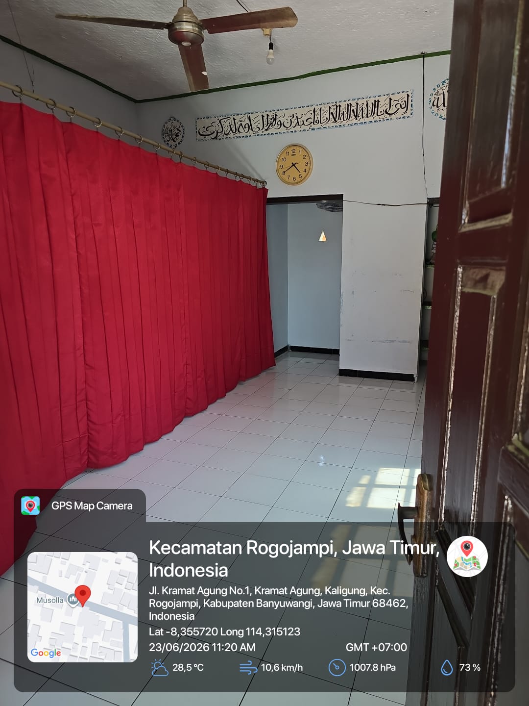 Foto Dalam Masjid (Mimbar/Mihrab) — AN-NUR, Kaligung, Blimbingsari