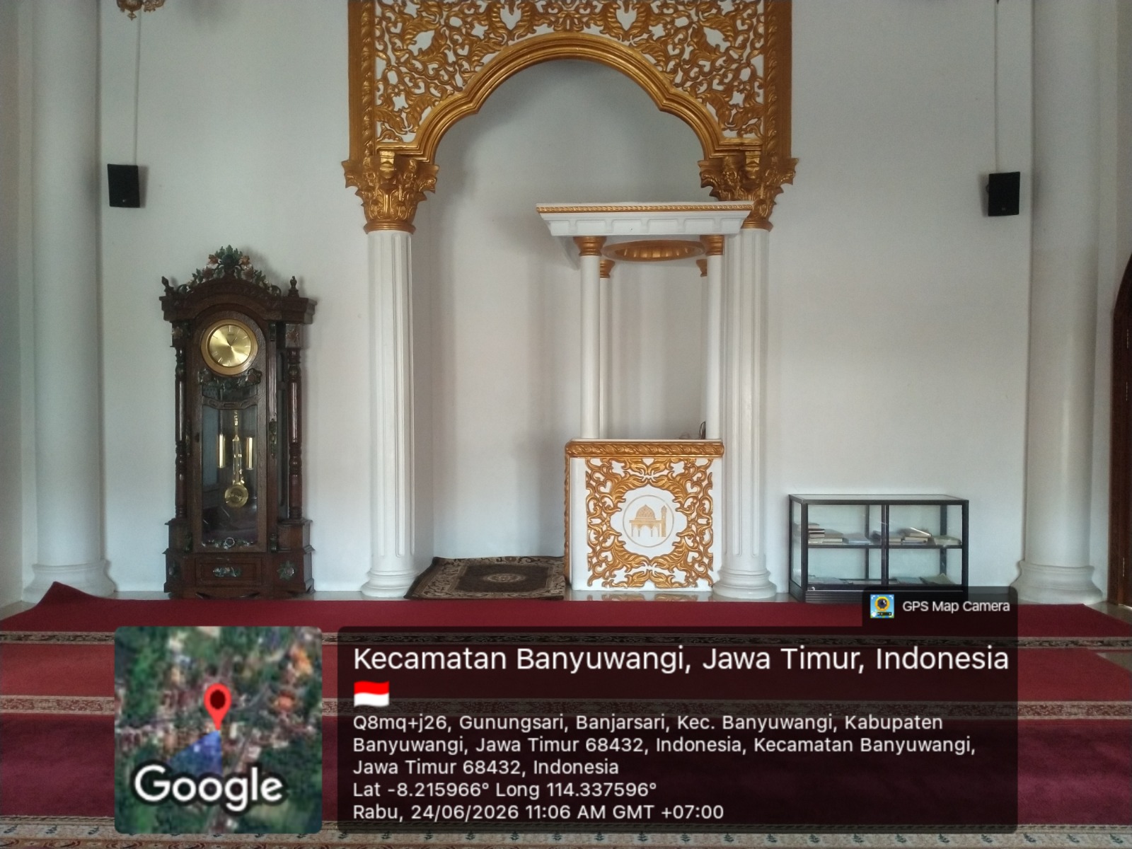 Foto Dalam Masjid (Mimbar/Mihrab) — AL-HIKMAH, Banjarsari, Glagah