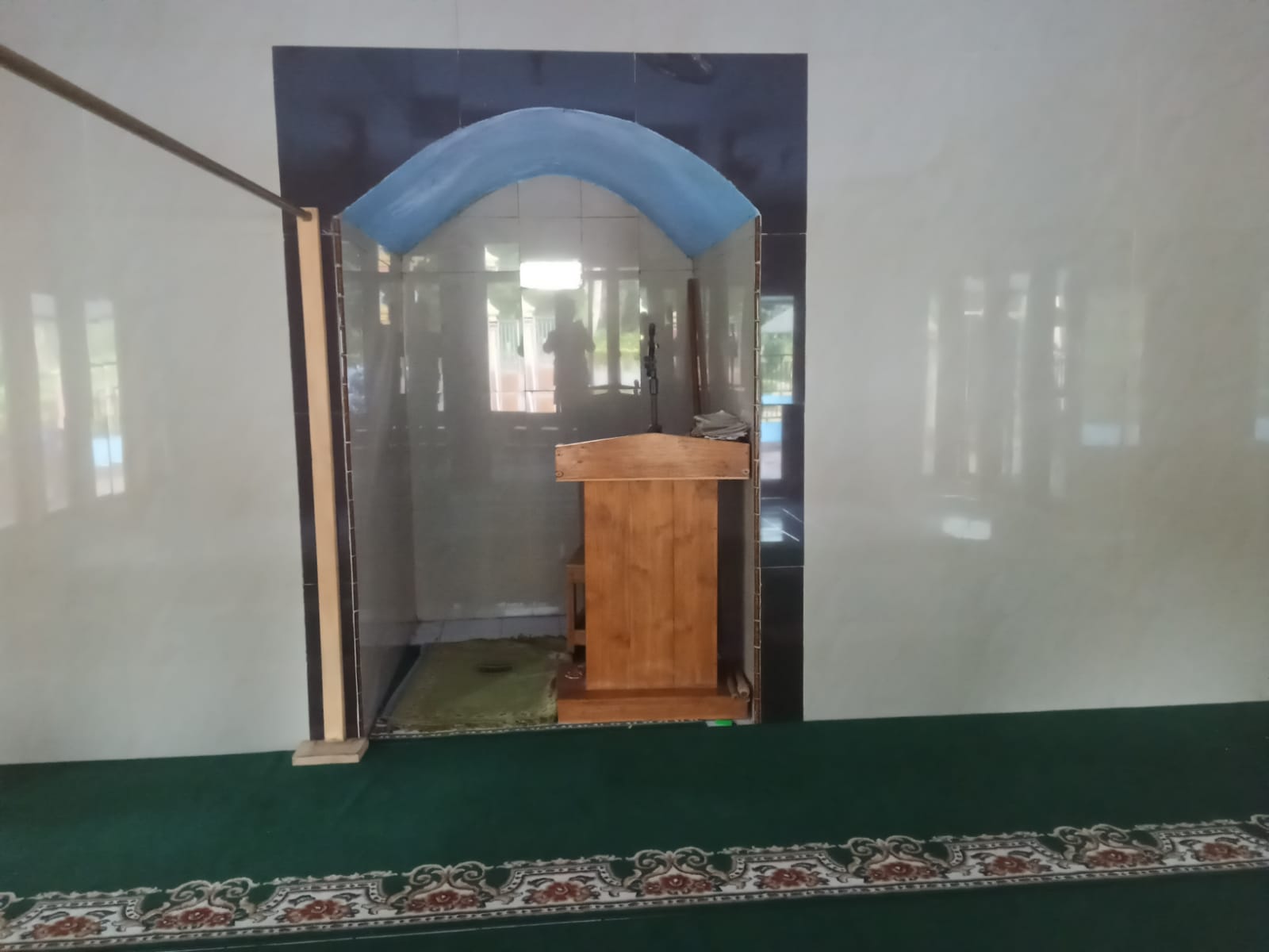 Foto Dalam Masjid (Mimbar/Mihrab) — BAITURROHMAN, Sumberagung, Pesanggaran