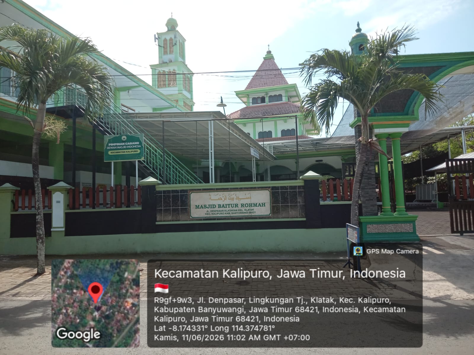 Foto Depan Masjid & Papan Nama — BAITUR ROHMAH, Klatak, Kalipuro