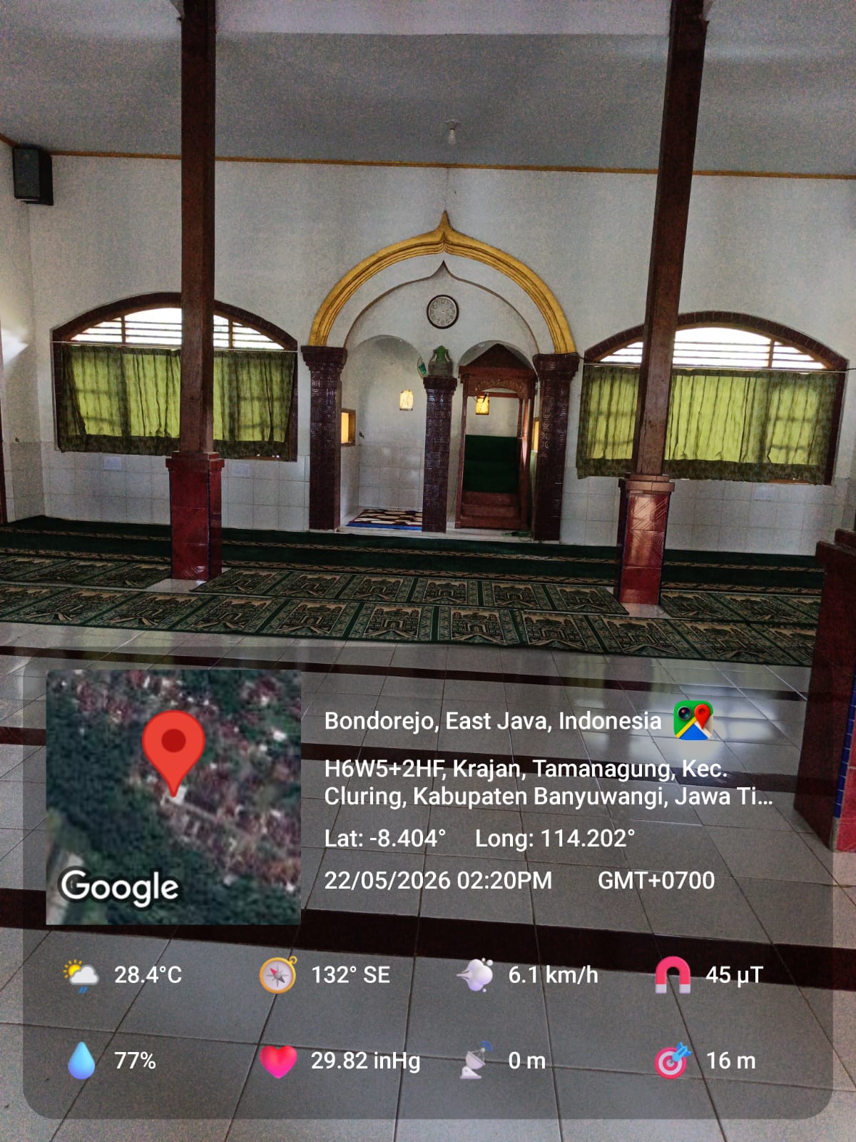 Foto Dalam Masjid (Mimbar/Mihrab) — BAITUL MUTTAQIN, Tamanagung, Cluring