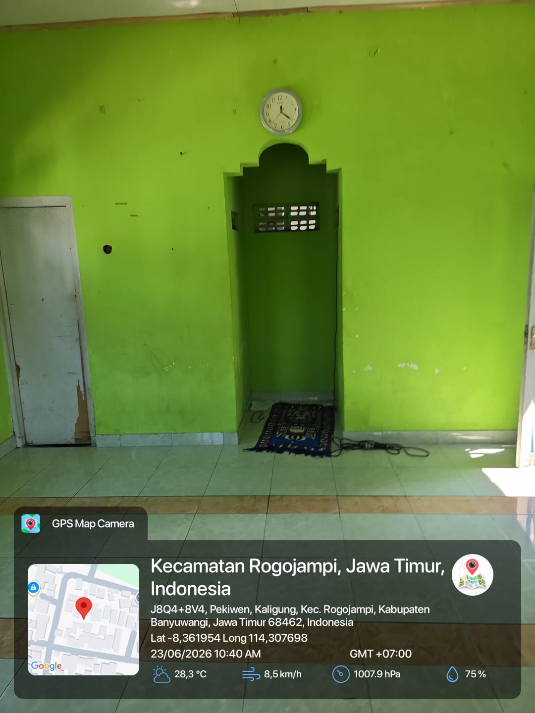 Foto Dalam Masjid (Mimbar/Mihrab) — MUAWANAH, Kaligung, Blimbingsari