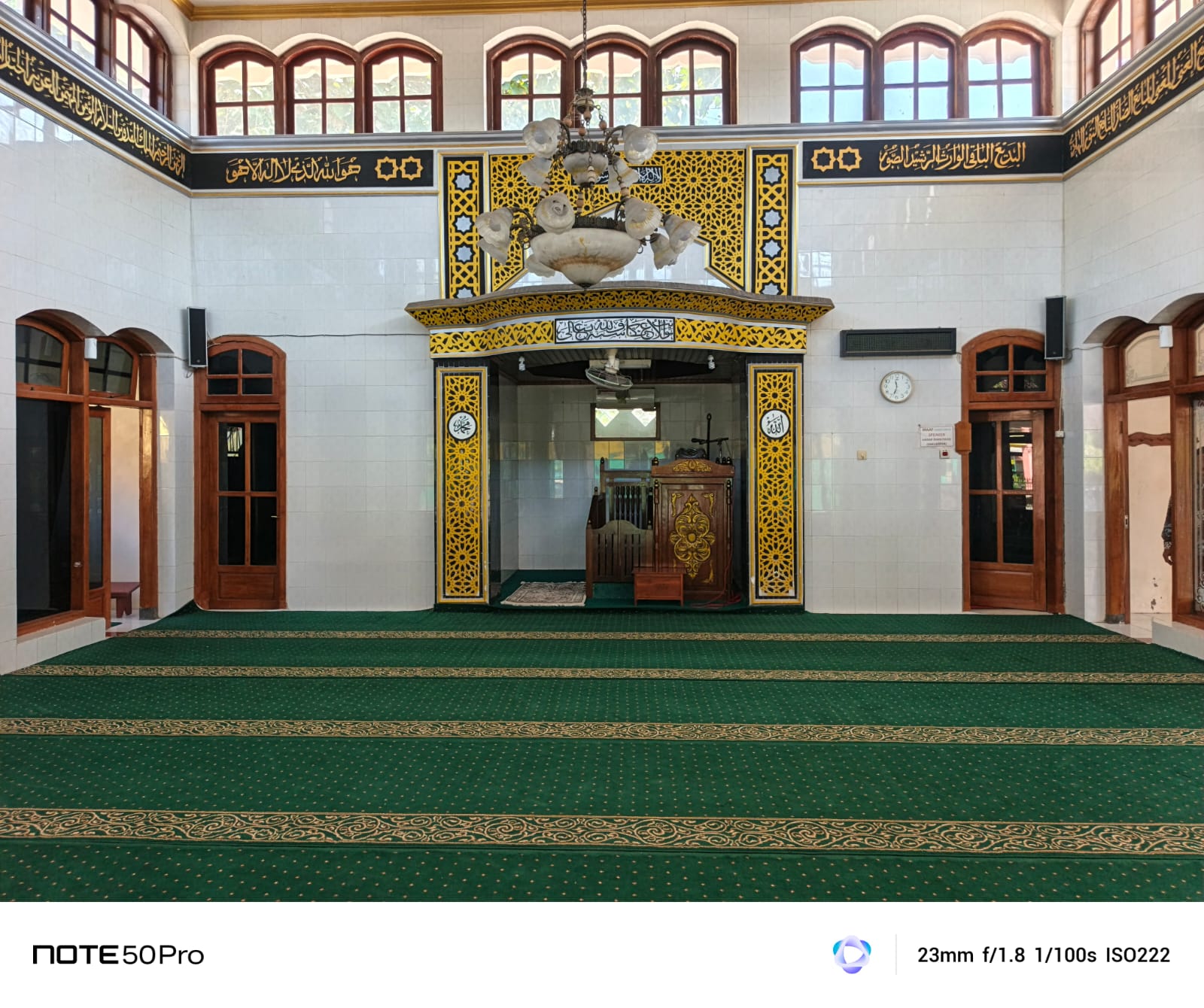 Foto Dalam Masjid (Mimbar/Mihrab) — BAITUL JABBAR, Tampo, Cluring