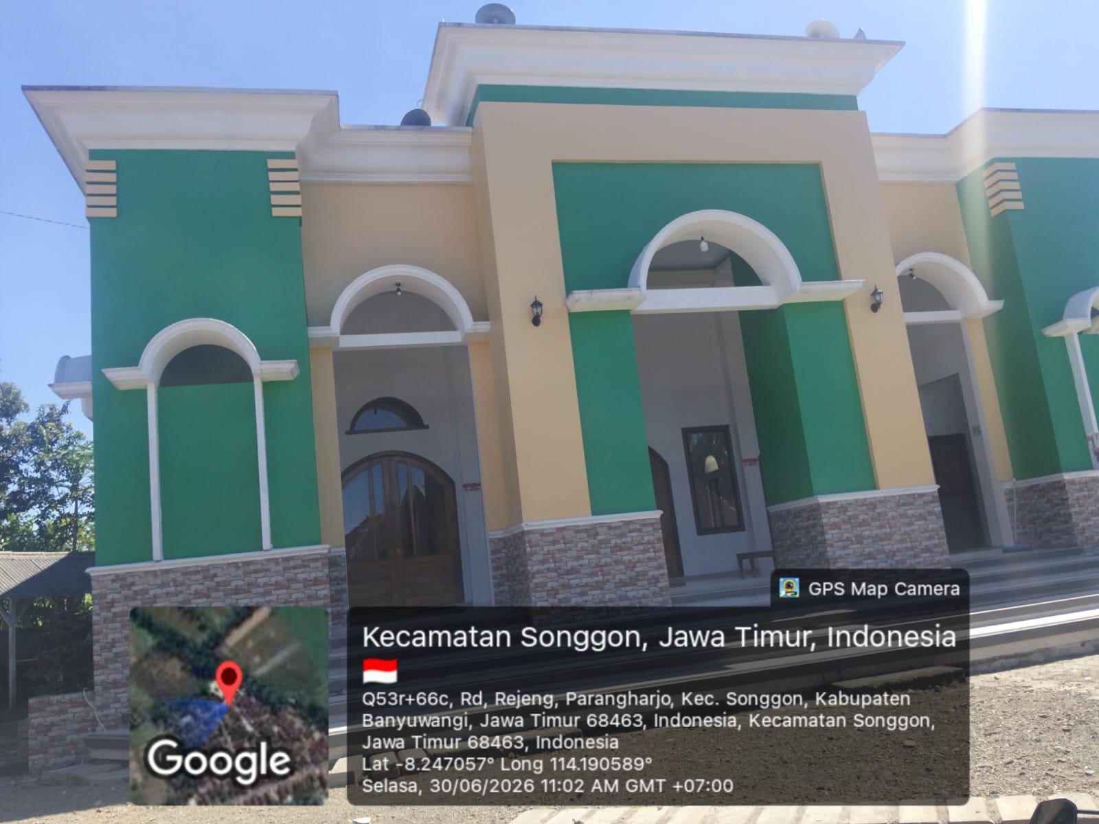 Foto Depan Masjid & Papan Nama — BAITUL HADI, Parangharjo, Songgon