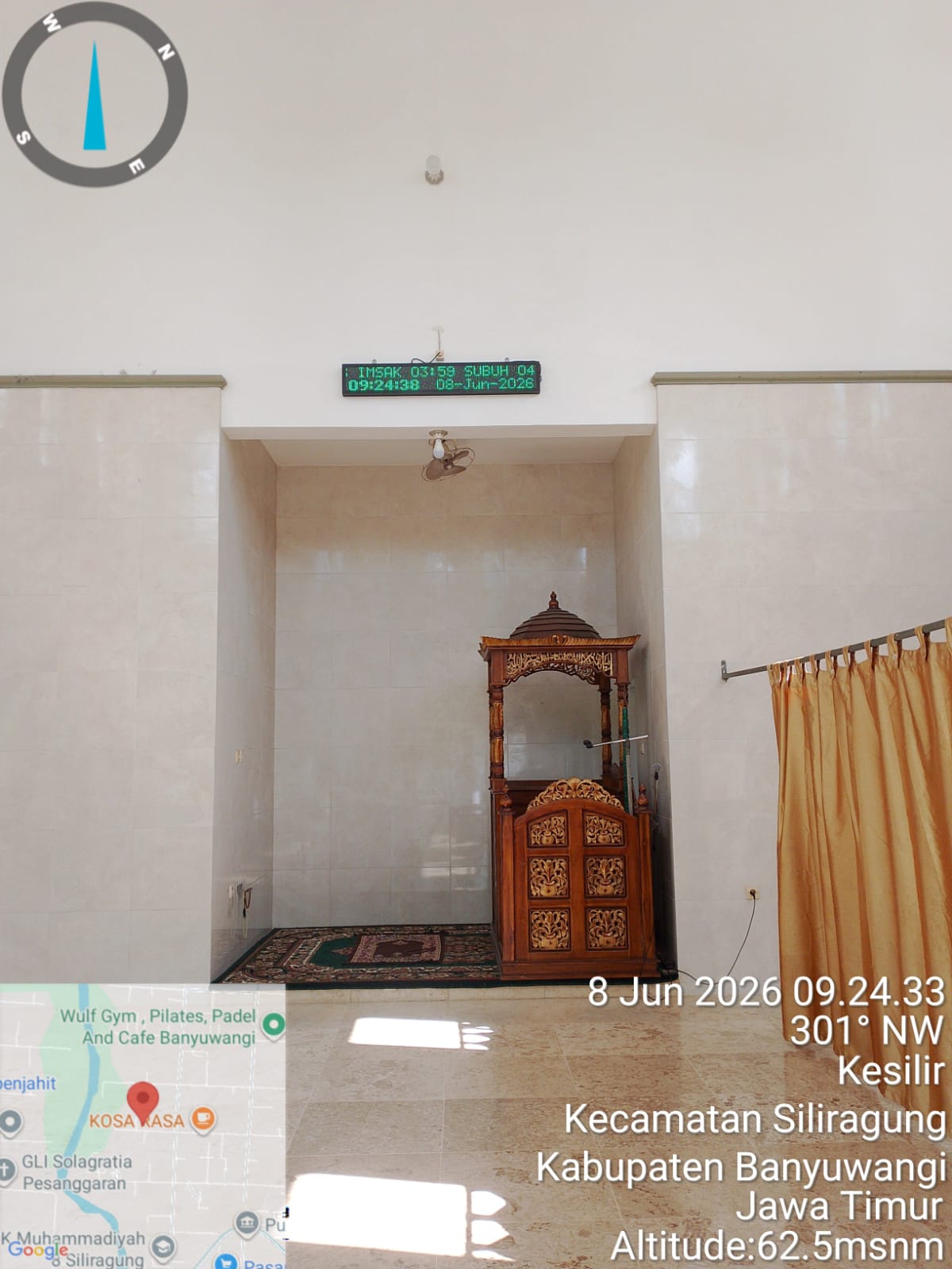 Foto Dalam Masjid (Mimbar/Mihrab) — DARUL HUDA, Kesilir, Siliragung