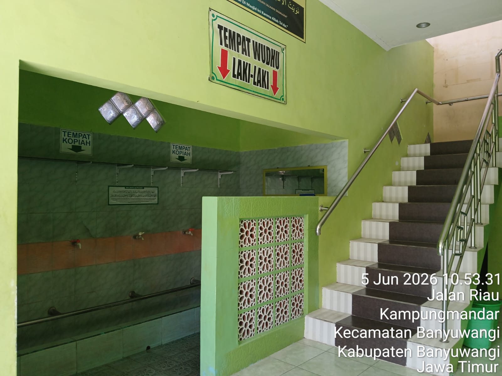 Foto Tempat Wudhu — Masjid Nurul Jam'Iyah, Kampung Mandar, Banyuwangi