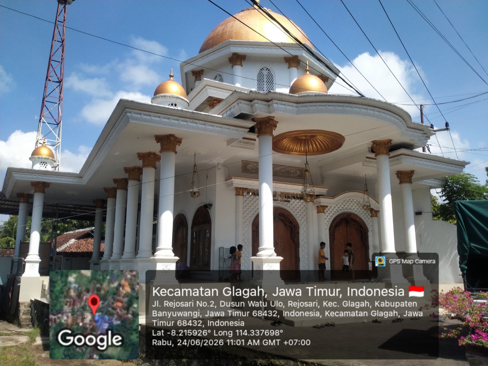 Foto Depan Masjid & Papan Nama — AL-HIKMAH, Banjarsari, Glagah