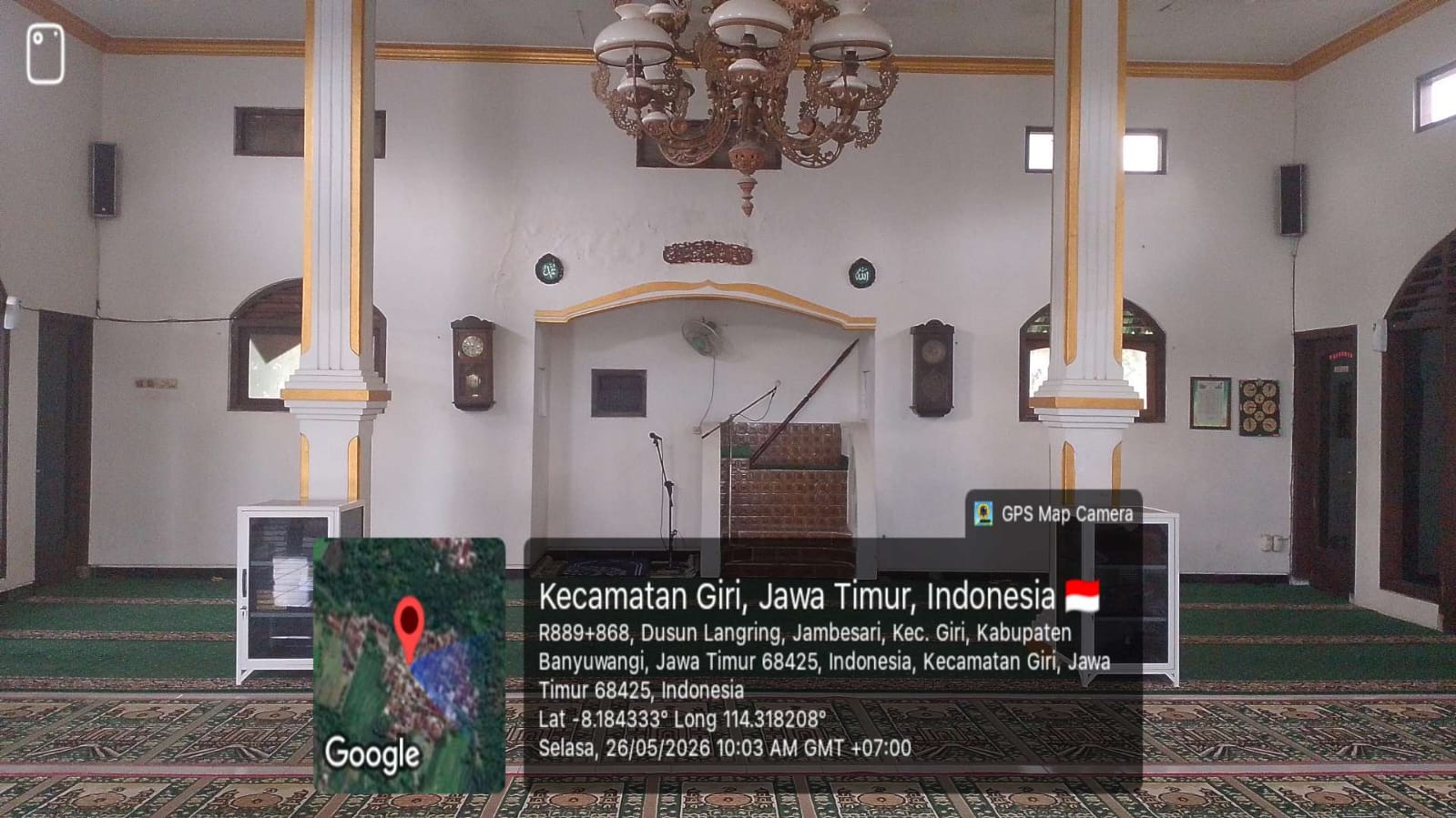Foto Dalam Masjid (Mimbar/Mihrab) — BAITUL MU'MININ, Jambesari, Giri
