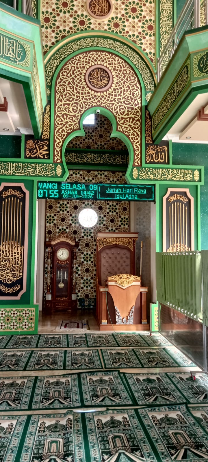 Foto Dalam Masjid (Mimbar/Mihrab) — BAITURROHMAN, Seneporejo, Siliragung