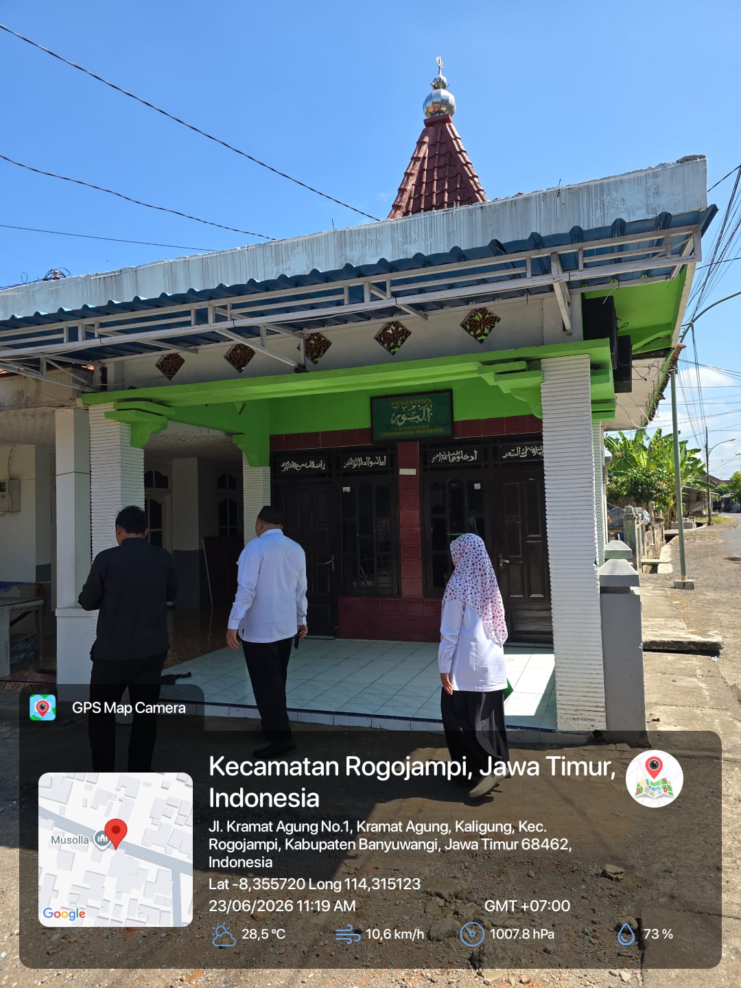 Foto Depan Masjid & Papan Nama — AN-NUR, Kaligung, Blimbingsari